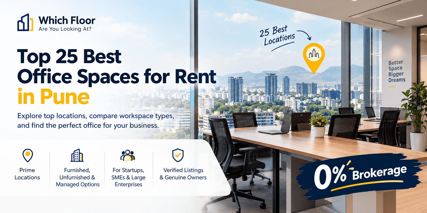 Top 25 Best Office Spaces for Rent in Pune: A Complete Guide for Businesses
